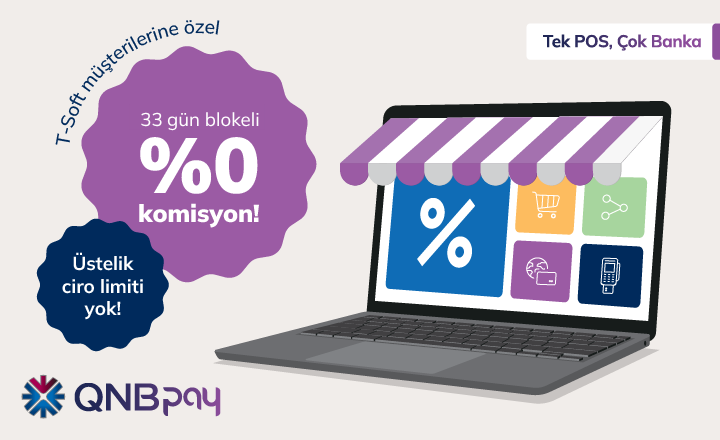 معدلات عمولة تبدأ من 0% لدى QNBpay – حصريًا لعملاء T-Soft