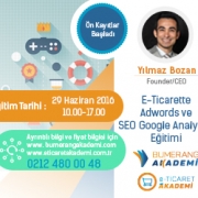 E-Ticarette Adwords ve SEO Google Analytics Eğitimi