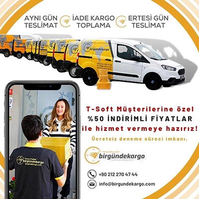 Bir Günde Kargo'dan T-Soft Müşterilerine Özel Fiyatlar