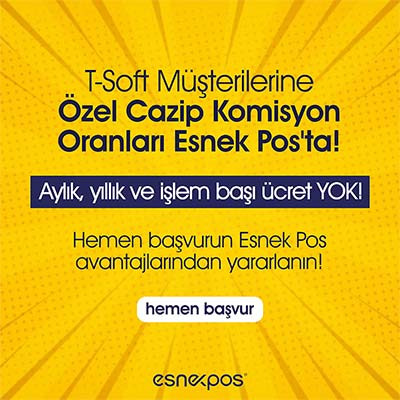 T-Soft Müşterilerine Özel Cazip Komisyon Oranları Esnek Pos'da