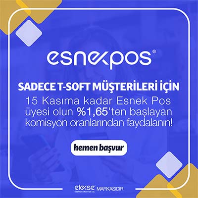 T-Soft & Esnek Pos İş Birlikteliği Artık Hizmetinizde