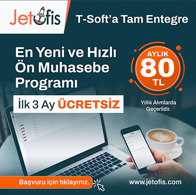 JetOfis Muhasebe Programı T-Soft müşterilerine 3 ay boyunca ücretsiz