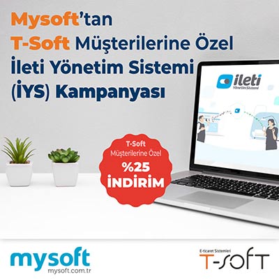 Mysoft'dan T-Soft Müşterilerine Özel İleti Yönetim Sistemi (İYS) Kampanyası