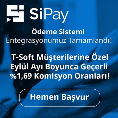 T-Soft & Sipay Ödeme Sistemi Entegrasyonu Tamamlandı