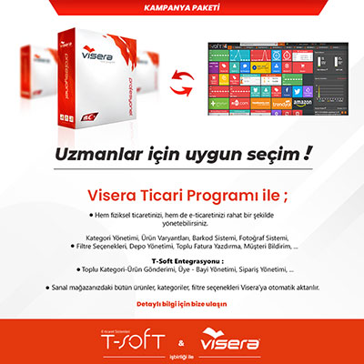 Visera Ticari Programından T-Soft Müşterilerine Özel Fiyatlar 